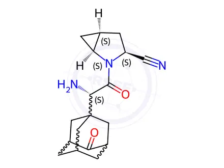 Chemical structure of Saxagliptin Impurity 61