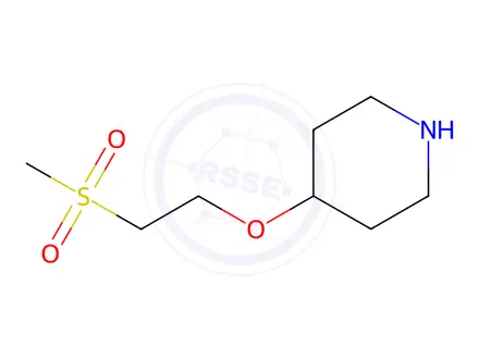 Chemical structure of Piperidine, 4-[2-(methylsulfonyl)ethoxy]-