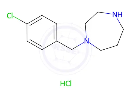 Chemical structure of 1-(4-Chloro-benzyl)-[1,4]diazepane hydrochloride