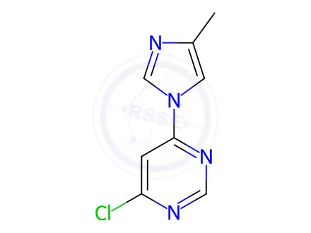 Chemical structure of 4-Chloro-6-(4-methyl-1H-imidazol-1-yl)pyrimidine