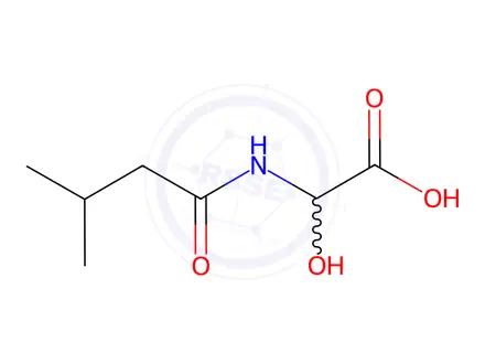 Chemical structure of Acetic acid, hydroxy[(3-methyl-1-oxobutyl)amino]-(9CI)