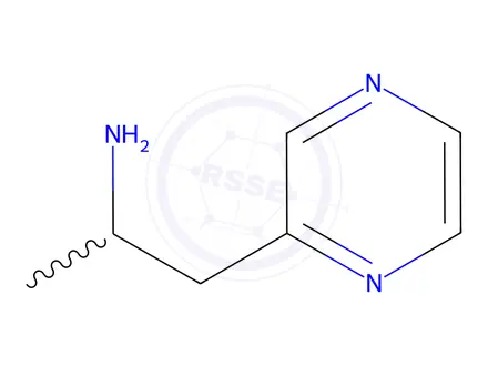 Chemical structure of 1-(Pyrazin-2-yl)propan-2-amine Dihydrochloride