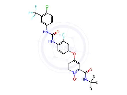 Chemical structure of Regorafenib N-Oxide D3