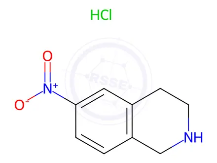 Chemical structure of 6-Nitro-1,2,3,4-tetrahydroisoquinoline Hydrochloride