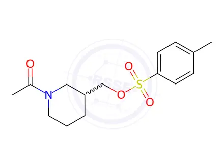 Chemical structure of (1-Acetylpiperidin-3-yl)methyl 4-methylbenzenesulfonate