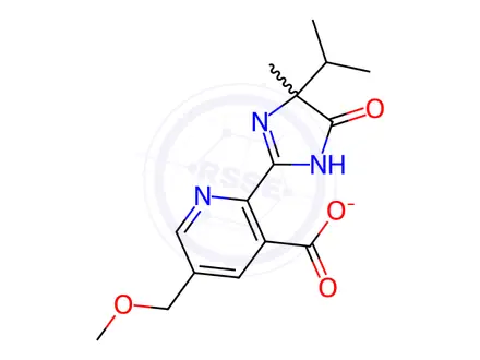 Chemical structure of imazamox, ammonium salt