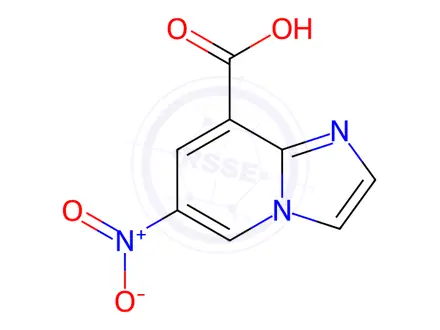 Chemical structure of 6-nitroimidazo[1,2-a]pyridine-8-carboxylic acid