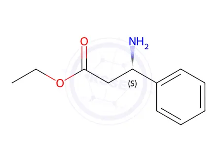 Chemical structure of (βS)-β-Aminobenzenepropanoic Acid Ethyl Ester