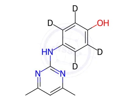 Chemical structure of 4'-Hydroxy Pyrimethanil-d4