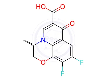 Chemical structure of Ofloxacin EP Impurity A
