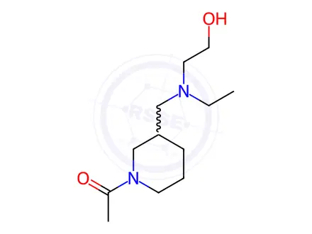 Chemical structure of 1-(3-((Ethyl(2-hydroxyethyl)amino)methyl)piperidin-1-yl)ethanone