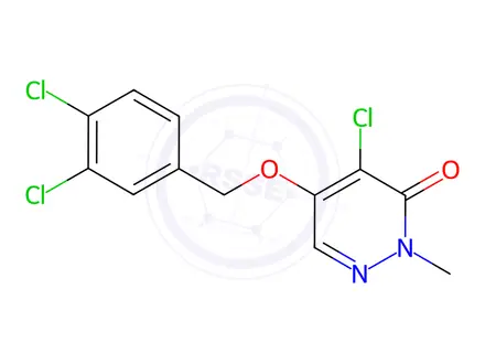 Chemical structure of 4-Chloro-5-((3,4-dichlorobenzyl)oxy)-2-methylpyridazin-3(2H)-one