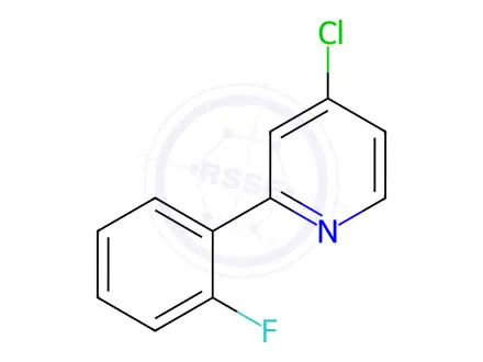 Chemical structure of 4-Chloro-2-(2-fluorophenyl)pyridine