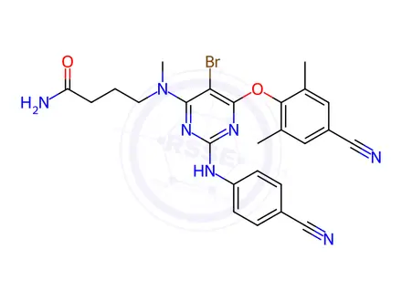 Chemical structure of Etravirine Impurity 18