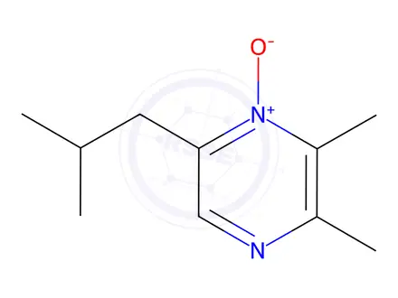 Chemical structure of Pyrazine, 2,3-dimethyl-5-(2-methylpropyl)-, 4-oxide (9CI)
