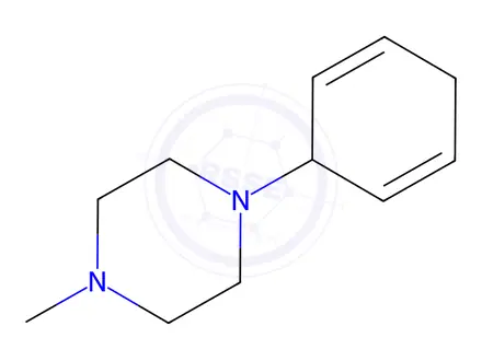 Chemical structure of Piperazine, 1-(2,5-cyclohexadien-1-yl)-4-methyl-(9CI)