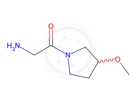 Chemical structure of 2-amino-1-(3-methoxypyrrolidin-1-yl)ethan-1-one