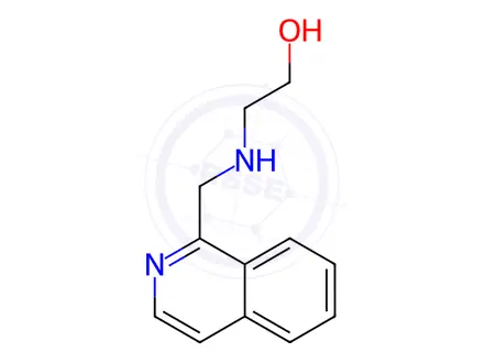 Chemical structure of 2-((Isoquinolin-1-ylmethyl)amino)ethanol