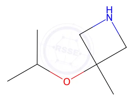 Chemical structure of Azetidine, 3-methyl-3-(1-methylethoxy)-