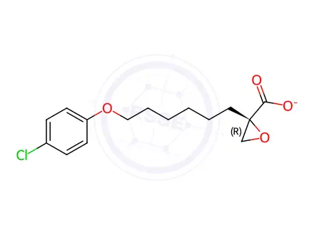 Chemical structure of (R)-(+)-EtoMoxir (sodiuM salt hydrate)