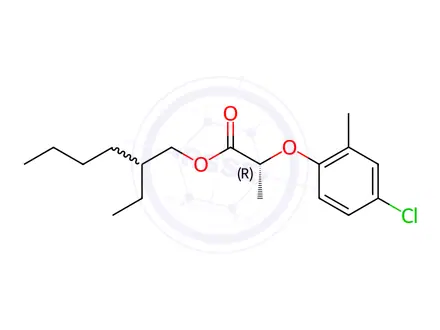 Chemical structure of Mecoprop-P-2-butoxyethyl Ester
