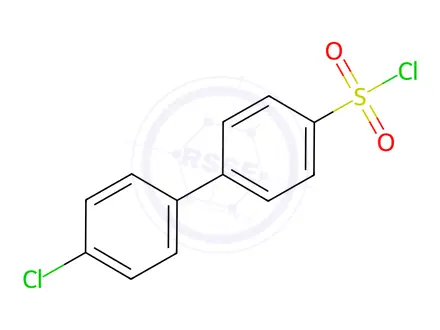 Chemical structure of 4'-Chlorobiphenyl-4-sulfonyl Chloride