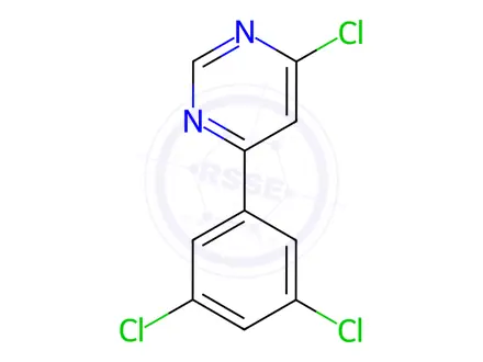 Chemical structure of 4-Chloro-6-(3,5-dichlorophenyl)pyrimidine