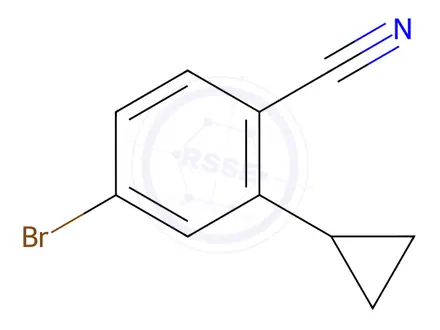 Chemical structure of 4-bromo-2-cyclopropylbenzonitrile