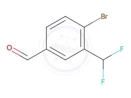 Chemical structure of 4-Bromo-3-(difluoromethyl)benzaldehyde