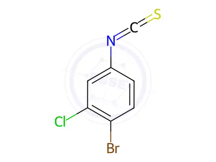 Chemical structure of 4-Bromo-2-chlorophenyl isothiocyanate