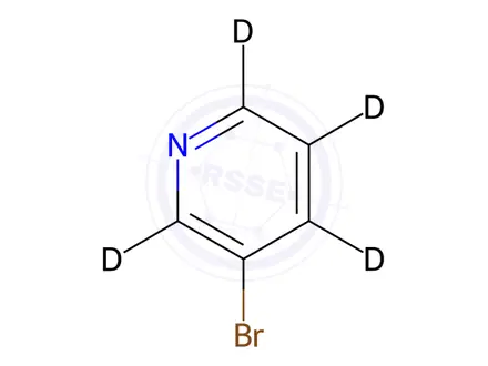 Chemical structure of 3-Bromopyridine-d4