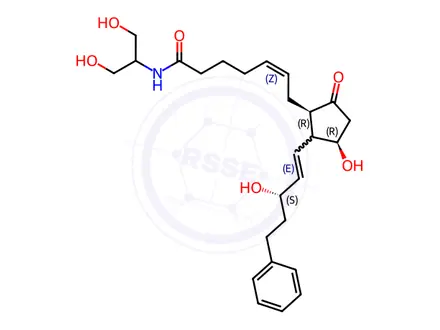 Chemical structure of Bimatoprost Impurity 10
