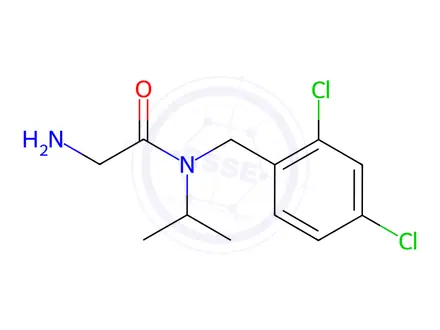 Chemical structure of 2-Amino-N-(2,4-dichlorobenzyl)-N-isopropylacetamide