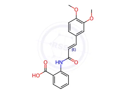 Chemical structure of Tranilast
