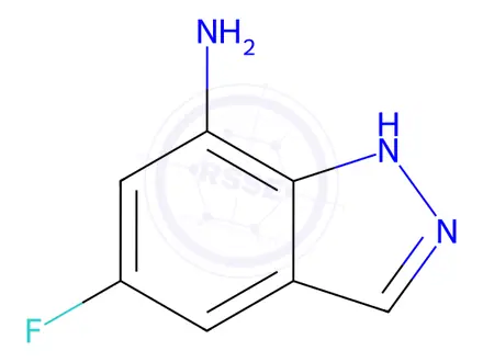 Chemical structure of 7-AMino-5-fluoro-1H-indazole