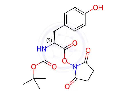 Chemical structure of Boc-Tyr-OSu