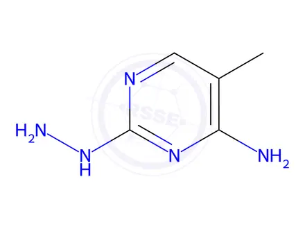 Chemical structure of 2(1H)-Pyrimidinone, 4-amino-5-methyl-, hydrazone (9CI)