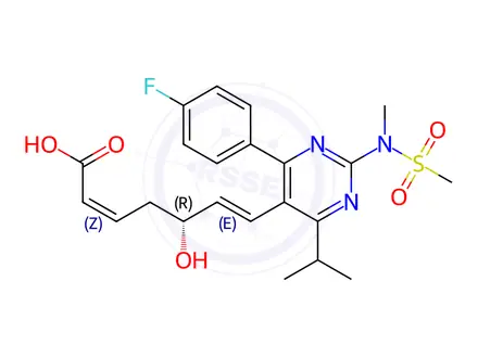 Chemical structure of Rosuvastatin Calcium Impurity 73 Monomer
