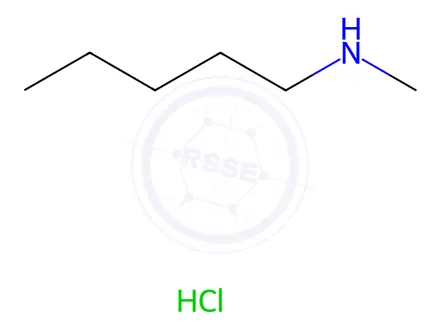 Chemical structure of N-Methyl-1-pentanamine HCl