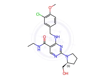 Chemical structure of Avanafil N-ethyl Analog