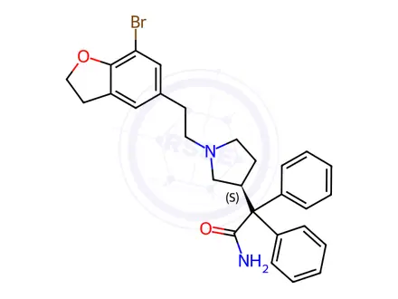 Chemical structure of 7-Bromo Darifenacin