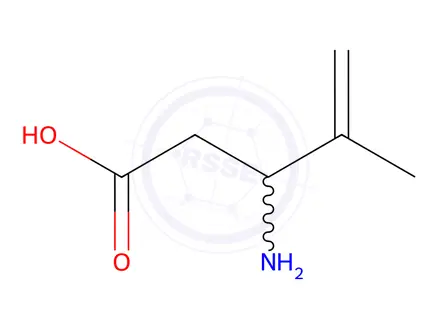 Chemical structure of 3-Amino-4-methylpent-4-enoic acid