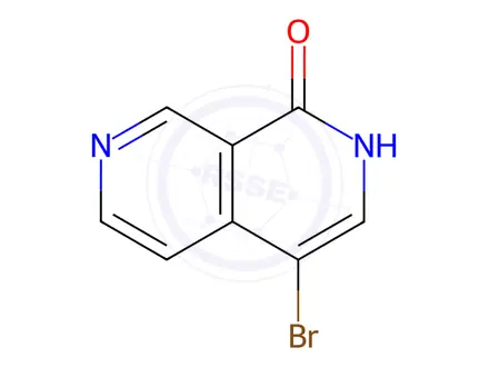 Chemical structure of 4-Bromo-2,7-naphthyridin-1(2H)-one