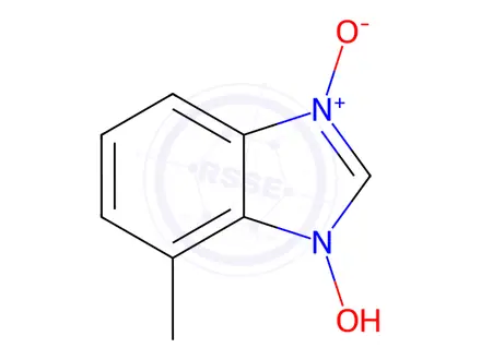 Chemical structure of Benzimidazole, 1-hydroxy-4-methyl-, 3-oxide (8CI)
