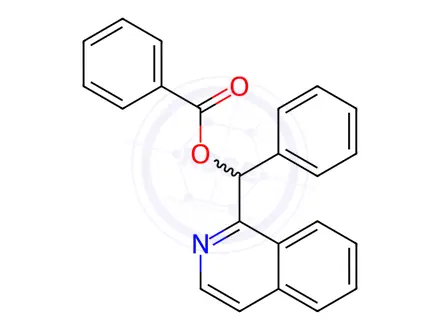 Chemical structure of Isoquinolin-1-yl(phenyl)methyl benzoate