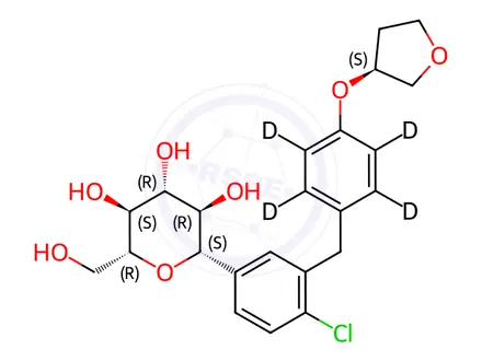 Chemical structure of Empagliflozin D4