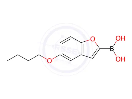 Chemical structure of (5-Butoxybenzofuran-2-yl)boronic Acid