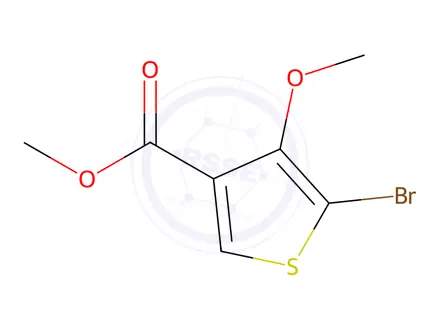 Chemical structure of Methyl 5-bromo-4-methoxythiophene-3-carboxylate