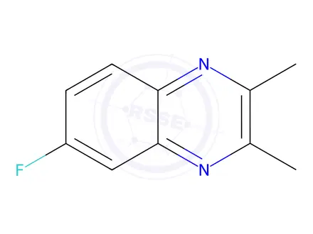 Chemical structure of Quinoxaline, 6-fluoro-2,3-dimethyl-(8CI)