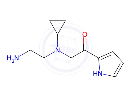 Chemical structure of 2-((2-Aminoethyl)(cyclopropyl)amino)-1-(1H-pyrrol-2-yl)ethanone